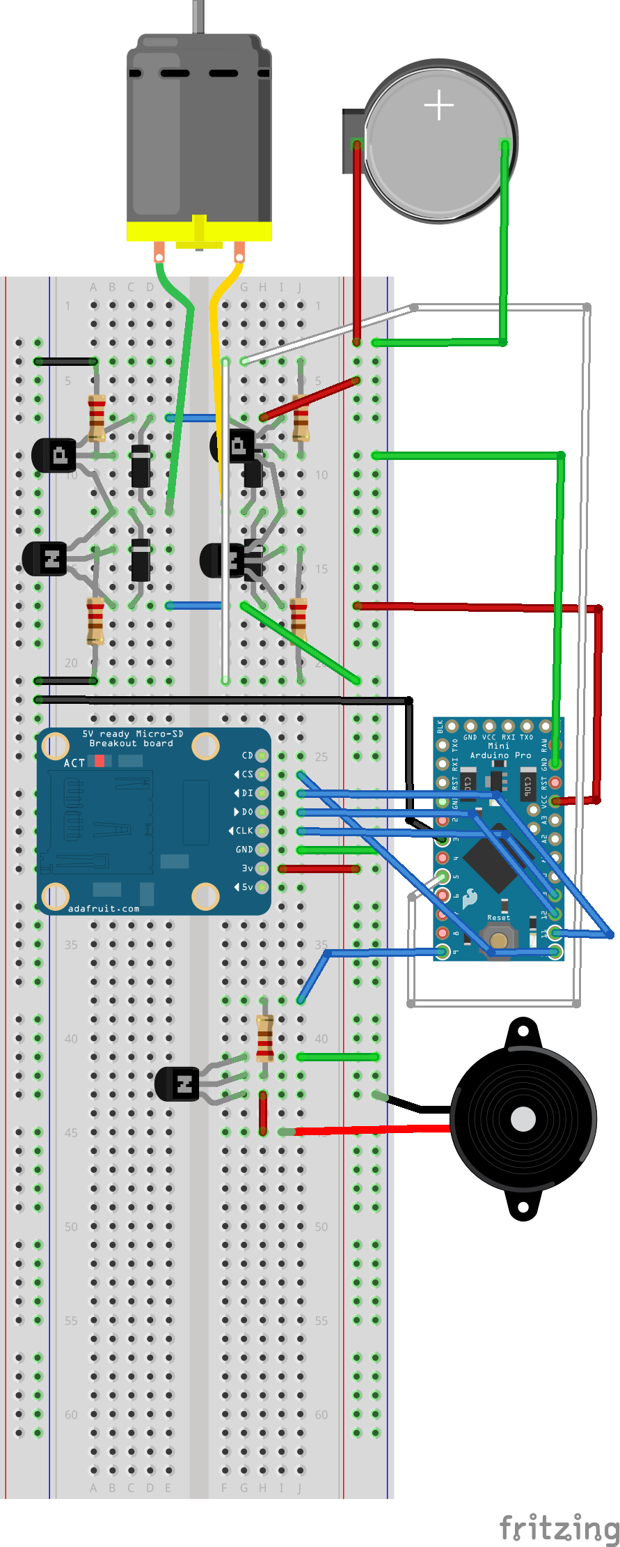 development breadboard wiring