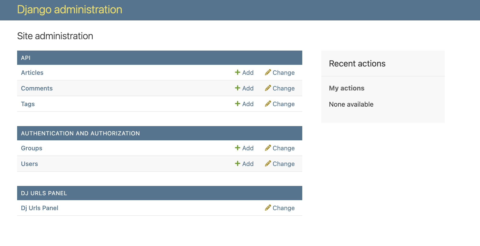 Admin Home Integration