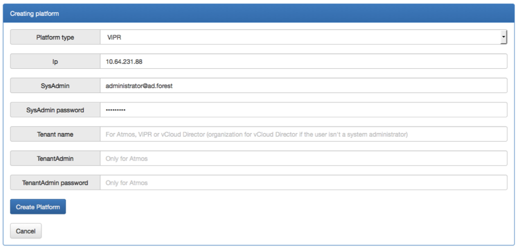 Image of Platform Management – Add