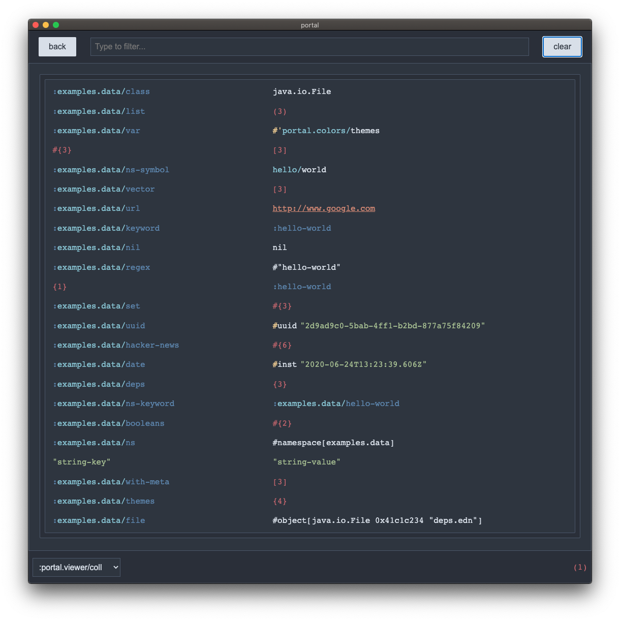 Portal - explore your Clojure data