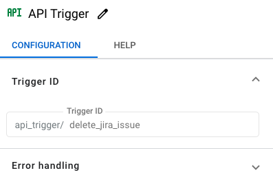 Delete API trigger