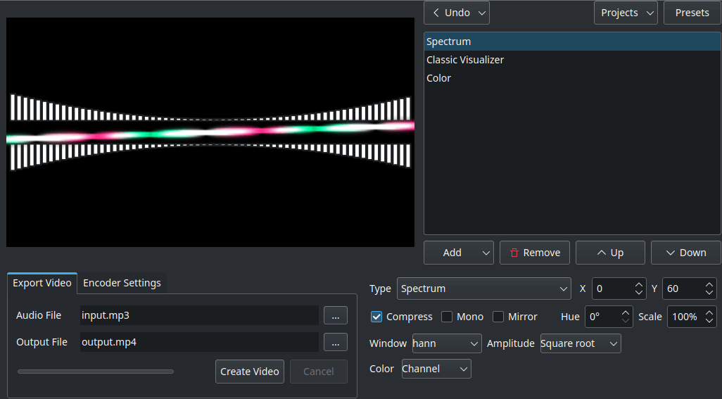 Screenshot of AVP running on Windows