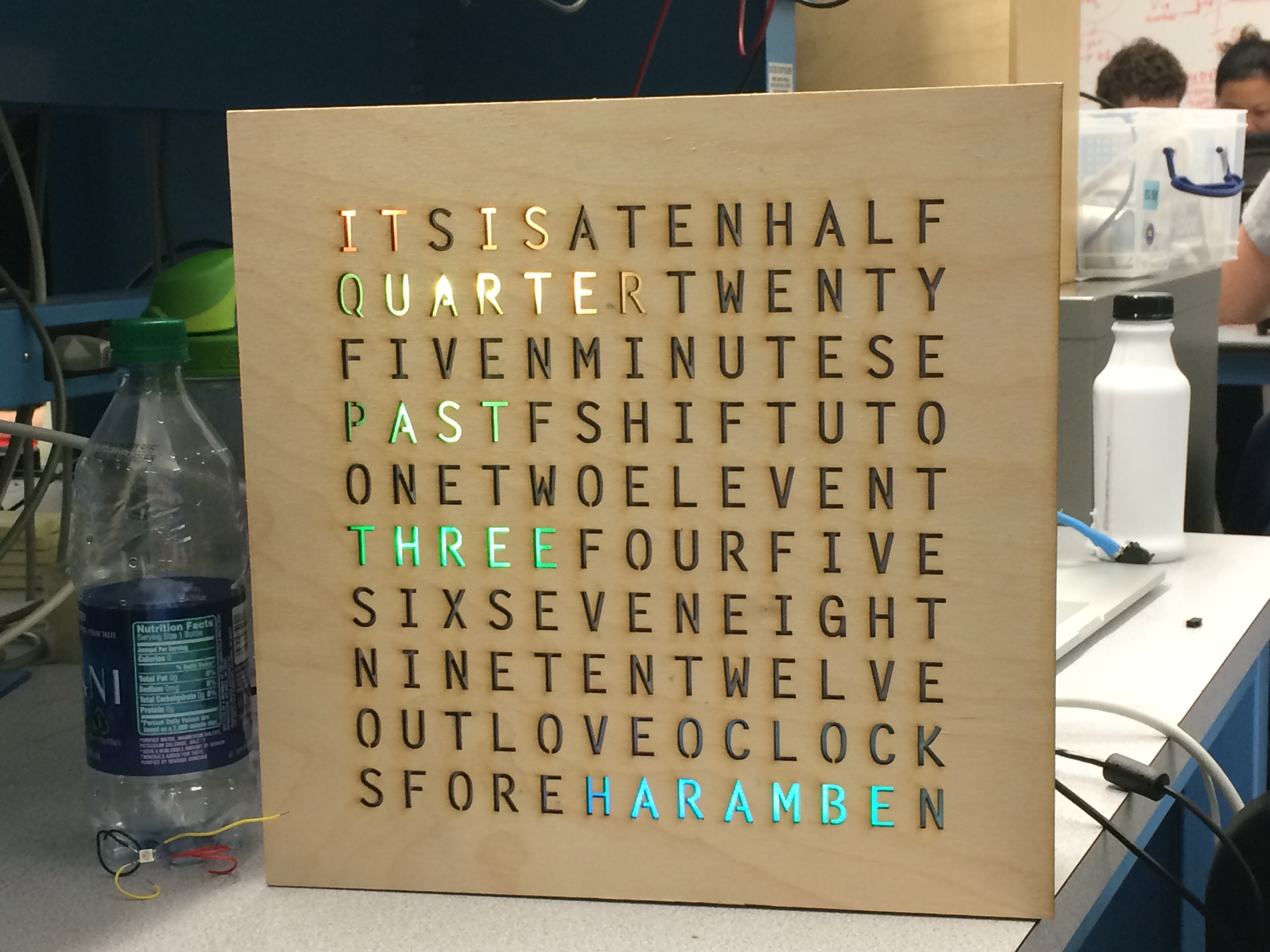 GitHub - davidjackmiller/WordClock: Code for my ES50 (intro to ...
