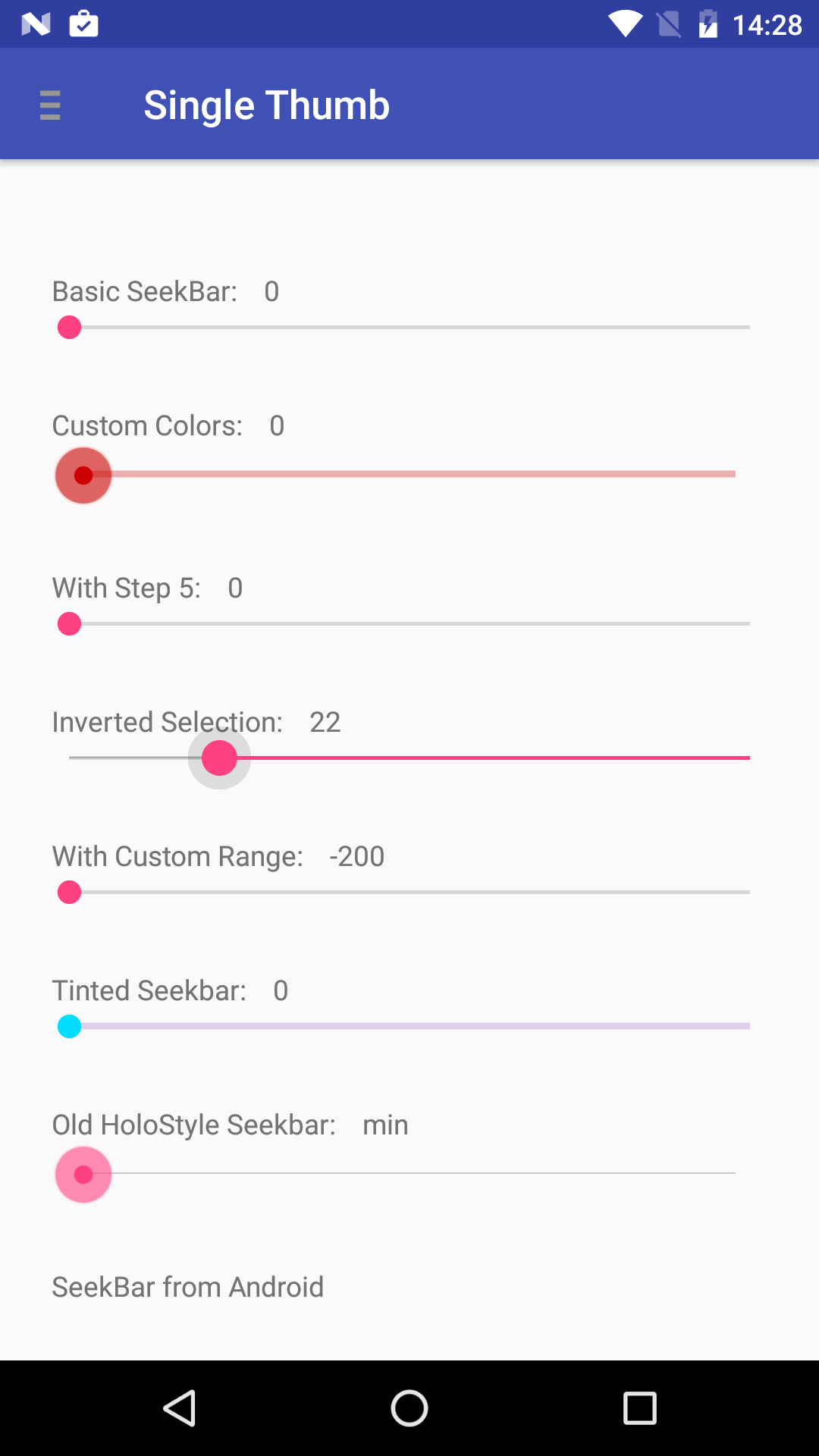 GitHub - apptik/MultiSlider: Multi functional slider/seekbar( / rangebar /  scrubber) for Android
