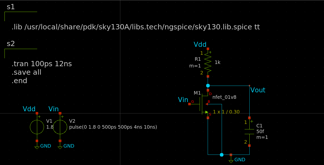 NMOS as inverter