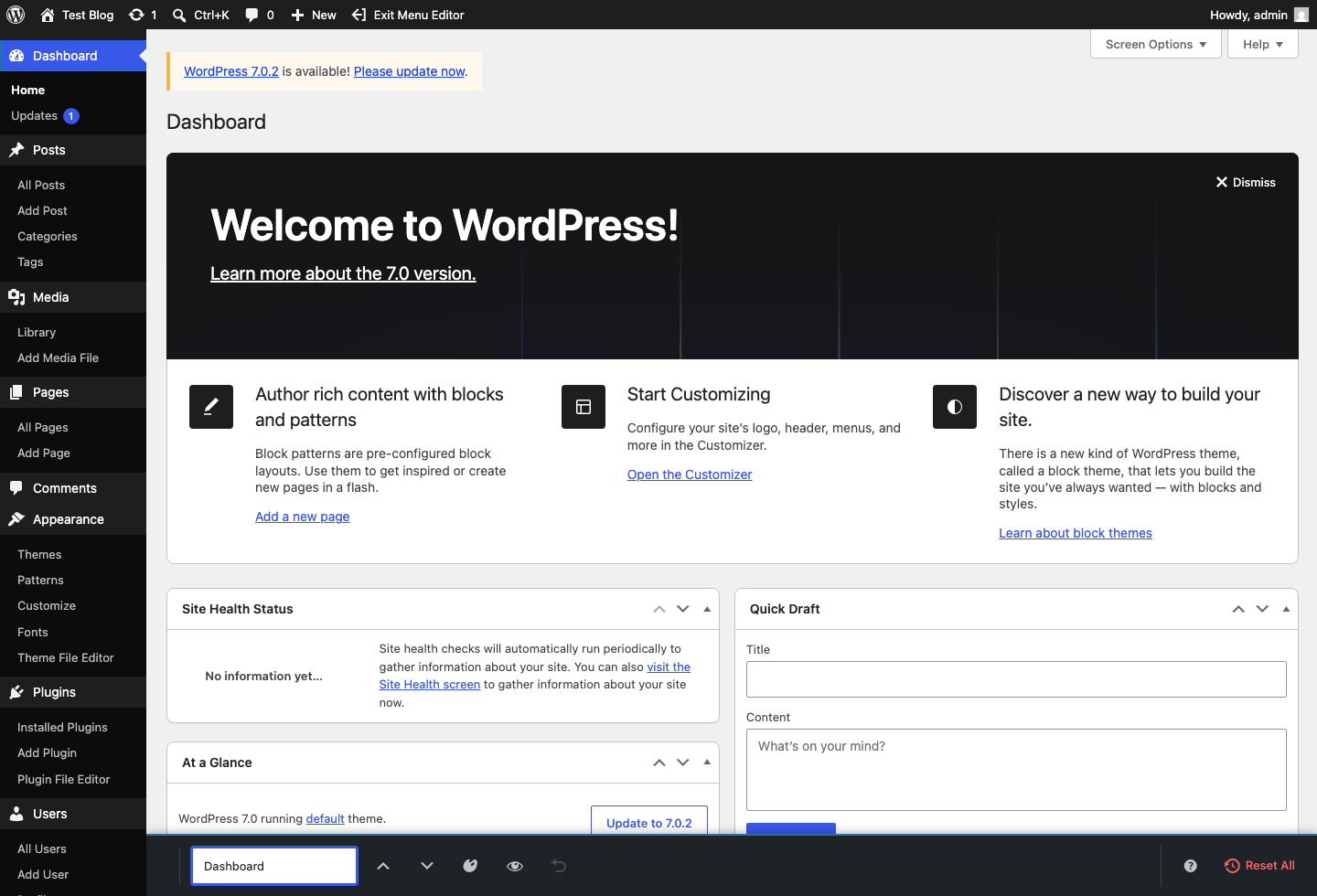 Admin Menu Maestro inline editor with a menu item selected and the wp-admin-native toolbar and controls panel open.