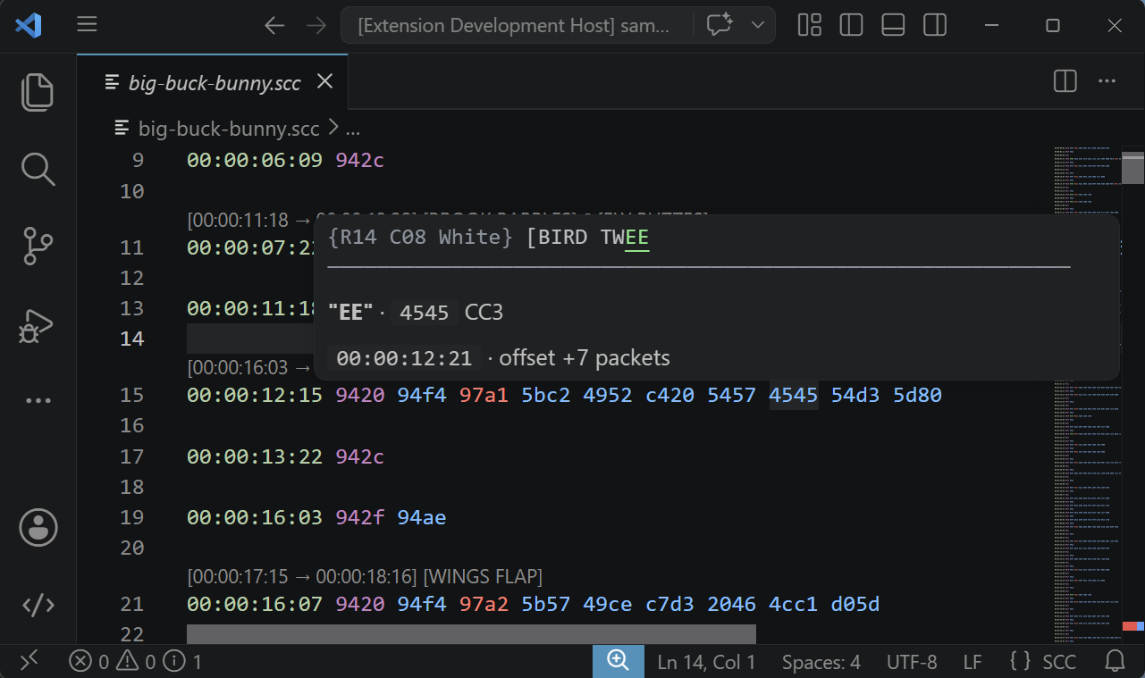 Hover tooltip