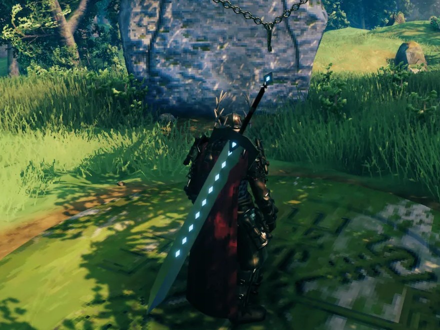 Shardblade on the back