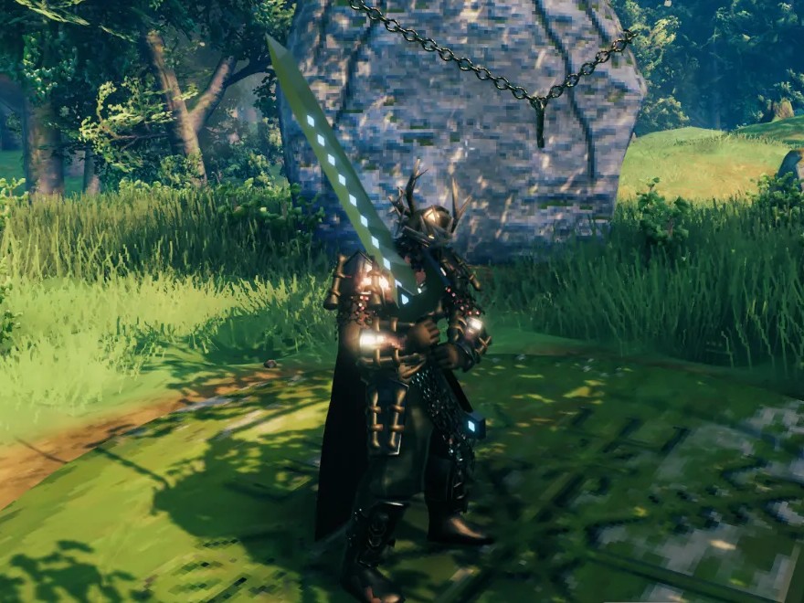 Shardblade held two-handed