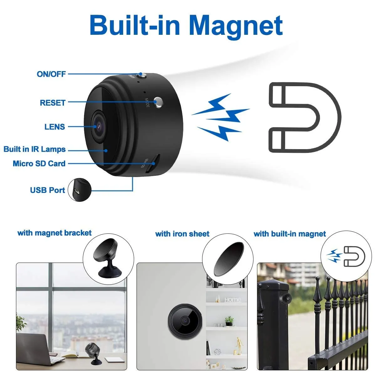 Full HD Wi-Fi Spy Camera Features