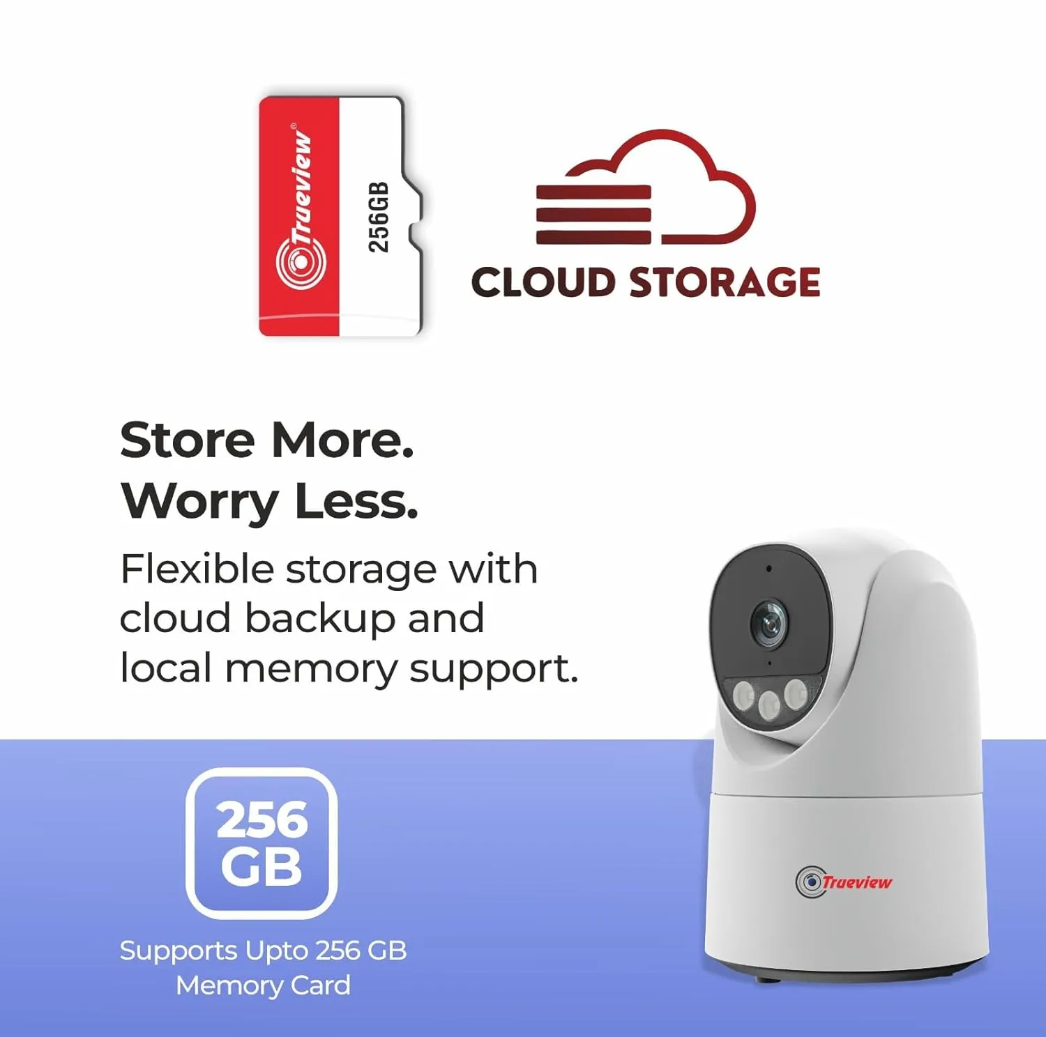 Trueview 3MP Wi-Fi Robot Camera Features