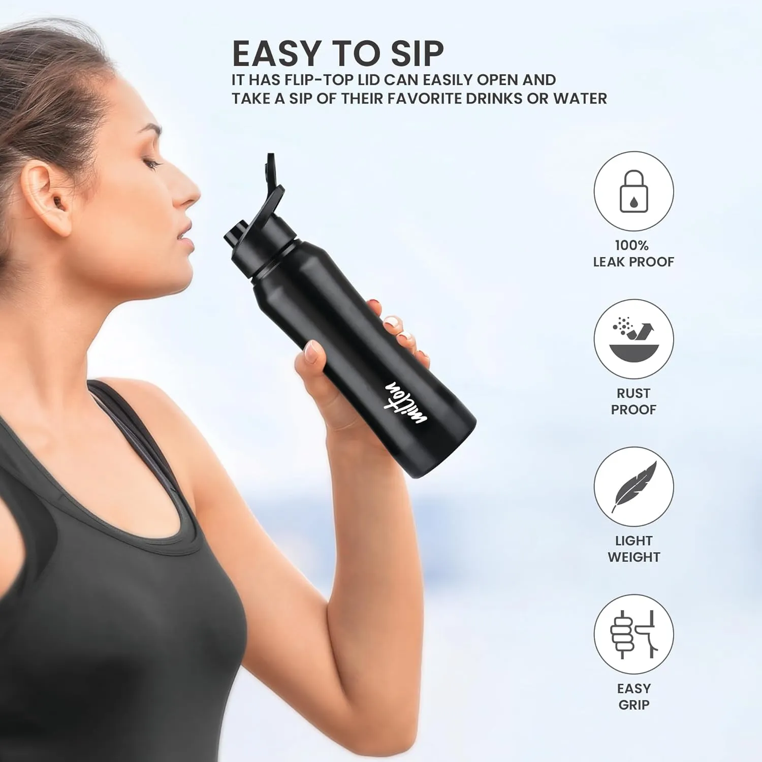 Milton Comet Water Bottle Features