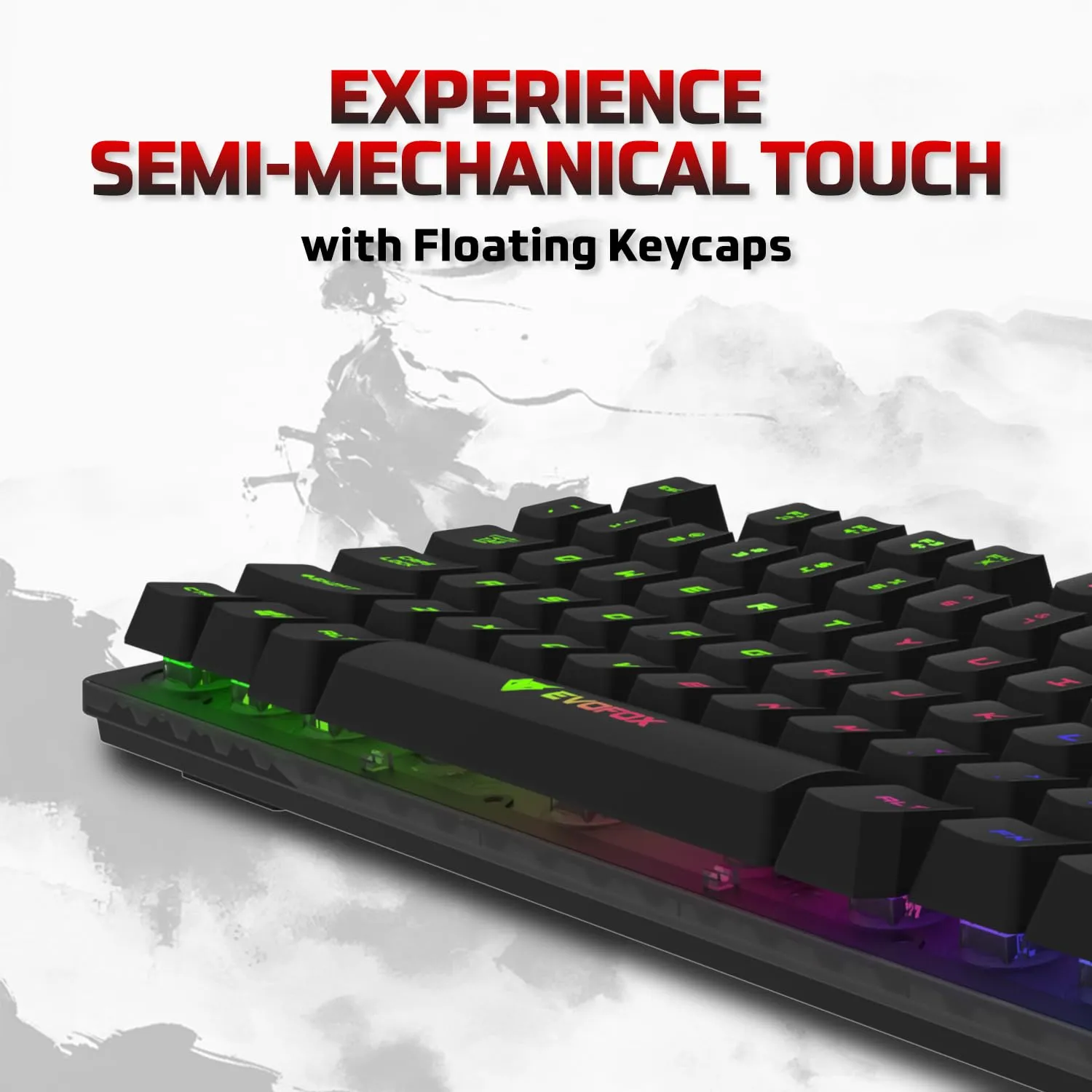 EvoFox Fireblade TKL Semi-Mechanical Gaming Keyboard Features