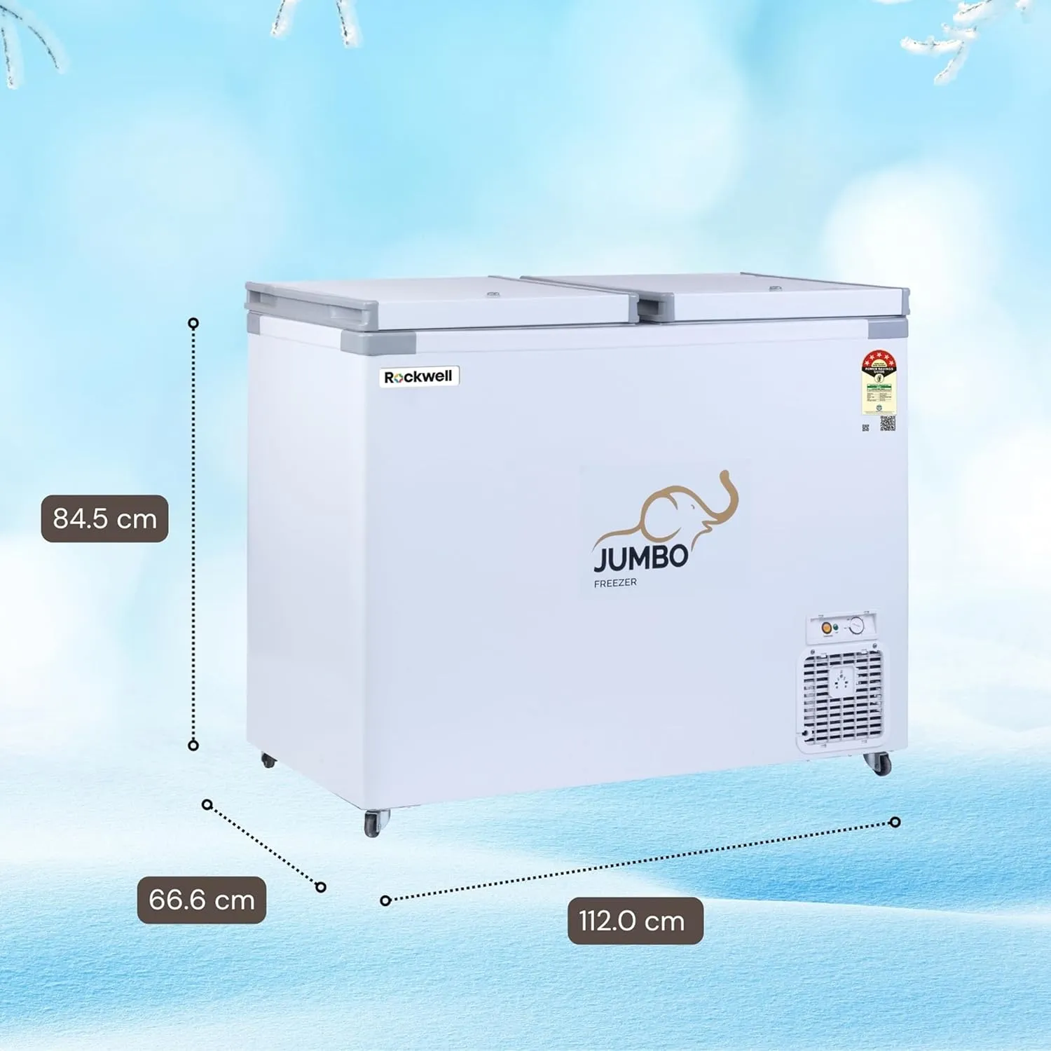 Rockwell 350DDU Deep Freezer Features