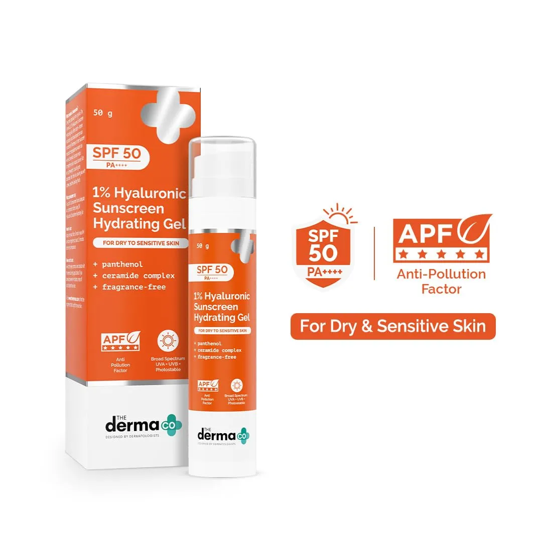 The Derma Co 1% Hyaluronic Sunscreen Hydrating Gel