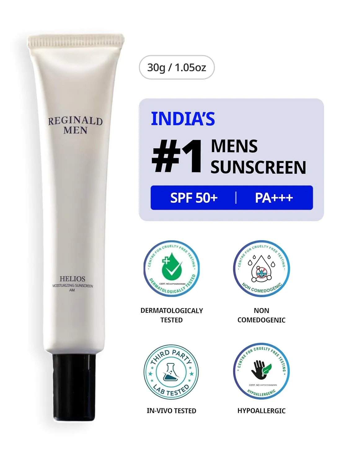Reginald Men Sunscreen Features