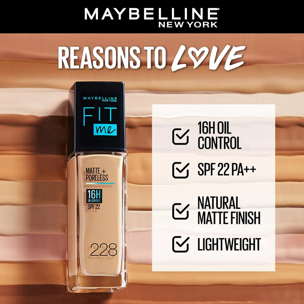 Maybelline Fit Me Matte + Poreless Foundation