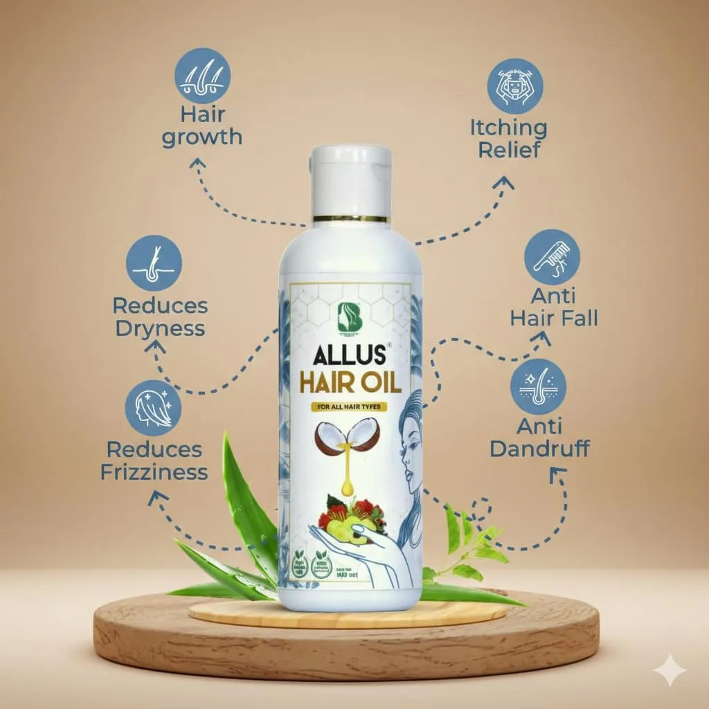 Allus Herbal Hair Oil Benefits