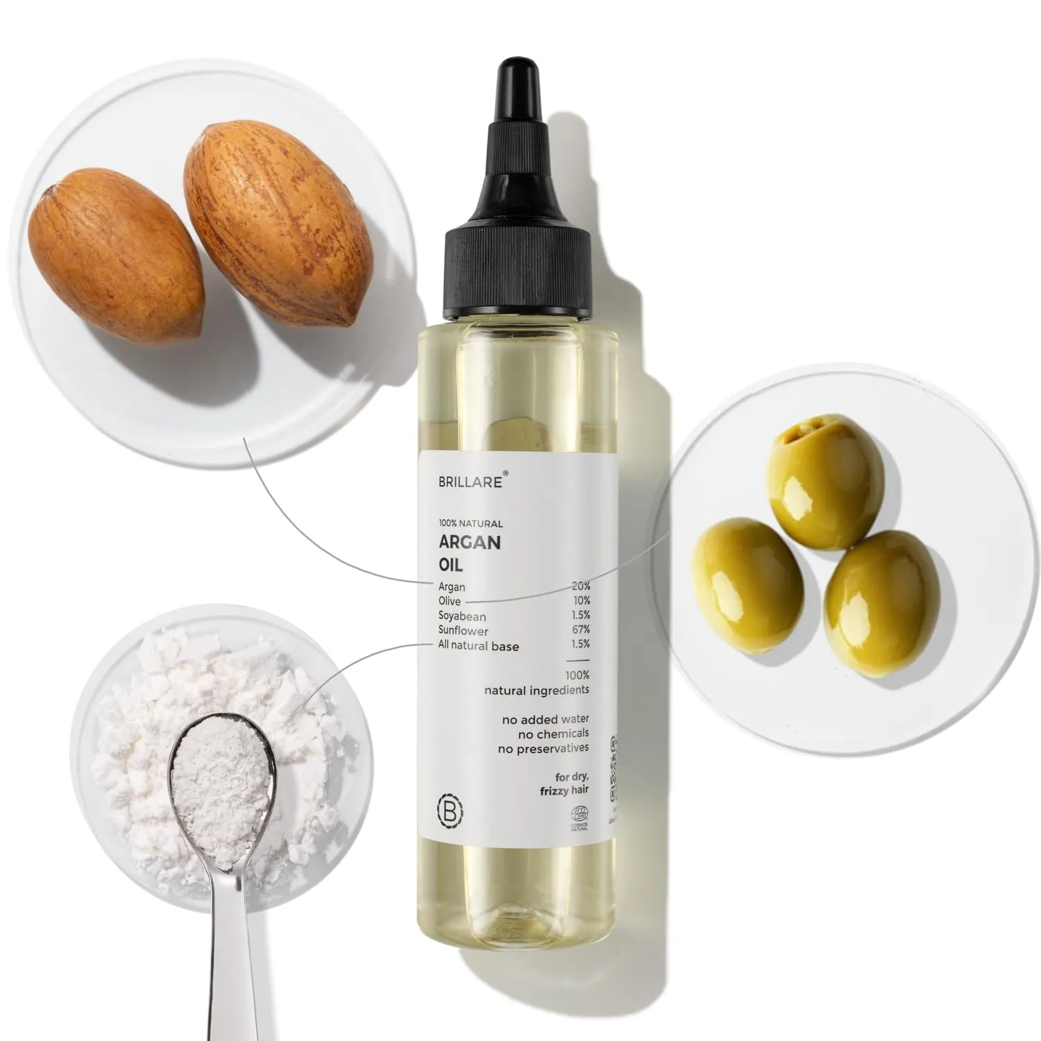 Brillare Argan Hair Oil Features
