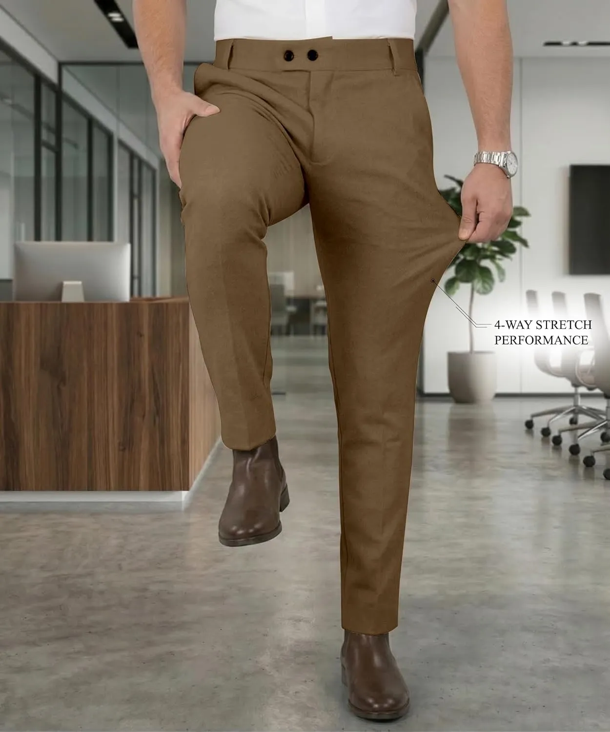 Mehrang Men's Stretchable Formal Pant Trousers Summary