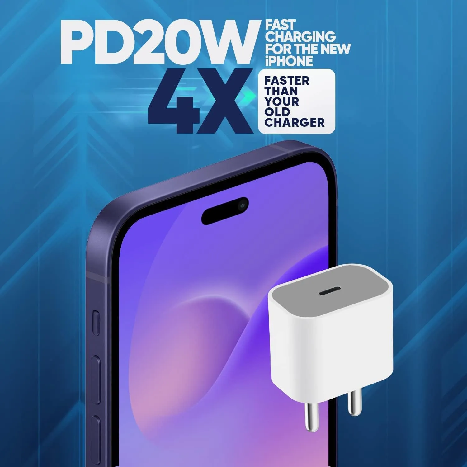 iPhone 20W Apple-Certified USB-C Charger with Lightning Cable