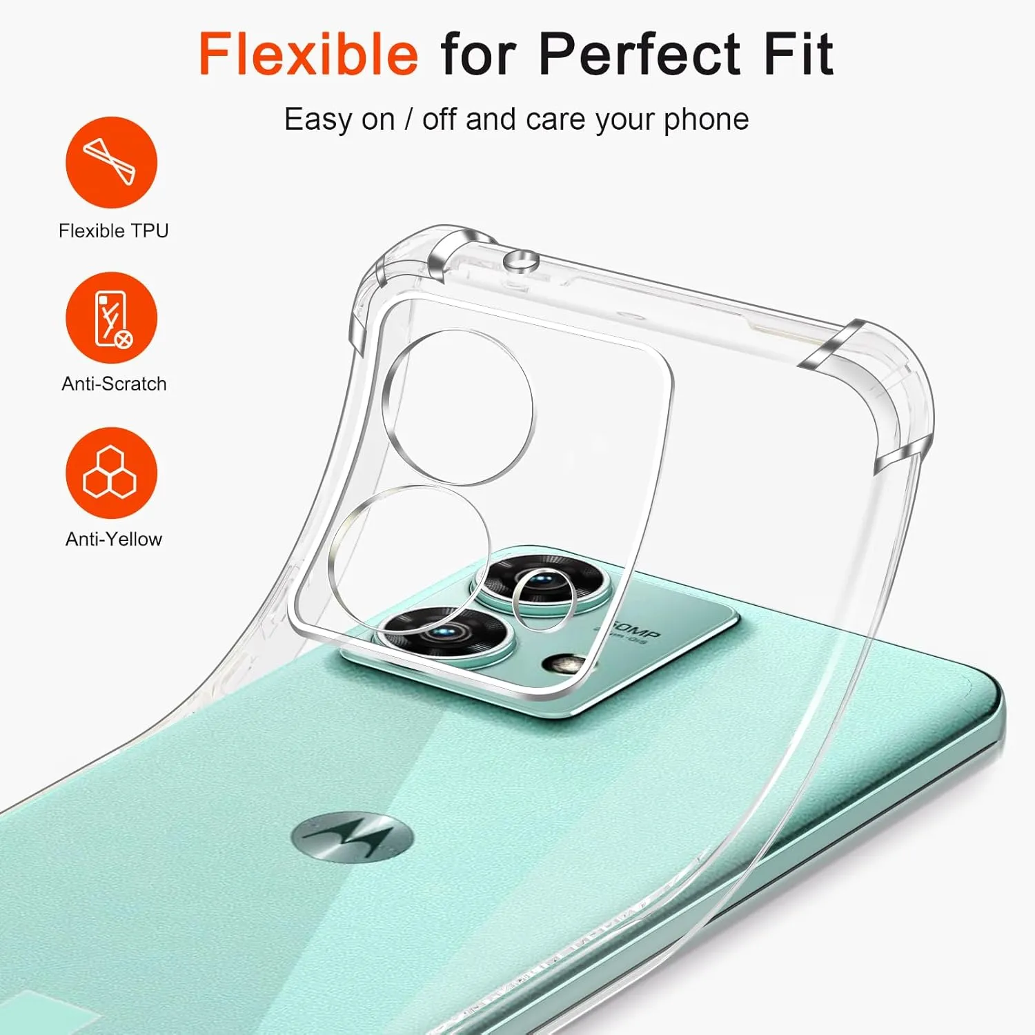 Back view of case on Moto Edge 40 Neo 5G