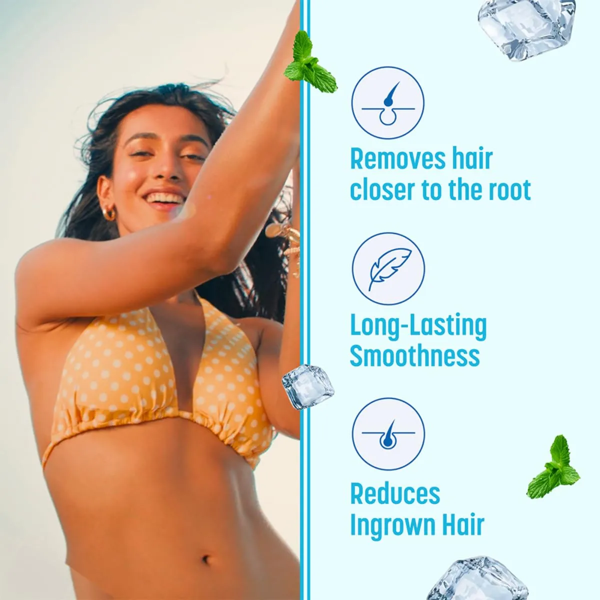 Smooth skin after using Veet Cream