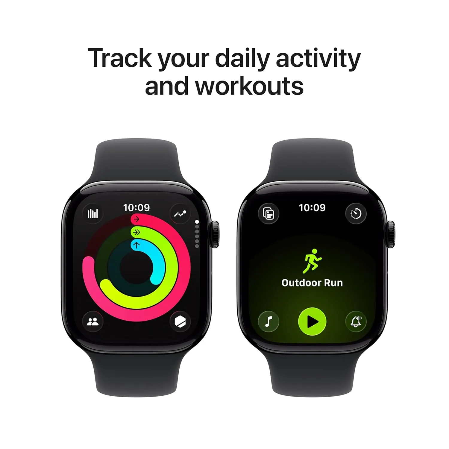 Apple Watch Series 11 with Black Sport Band