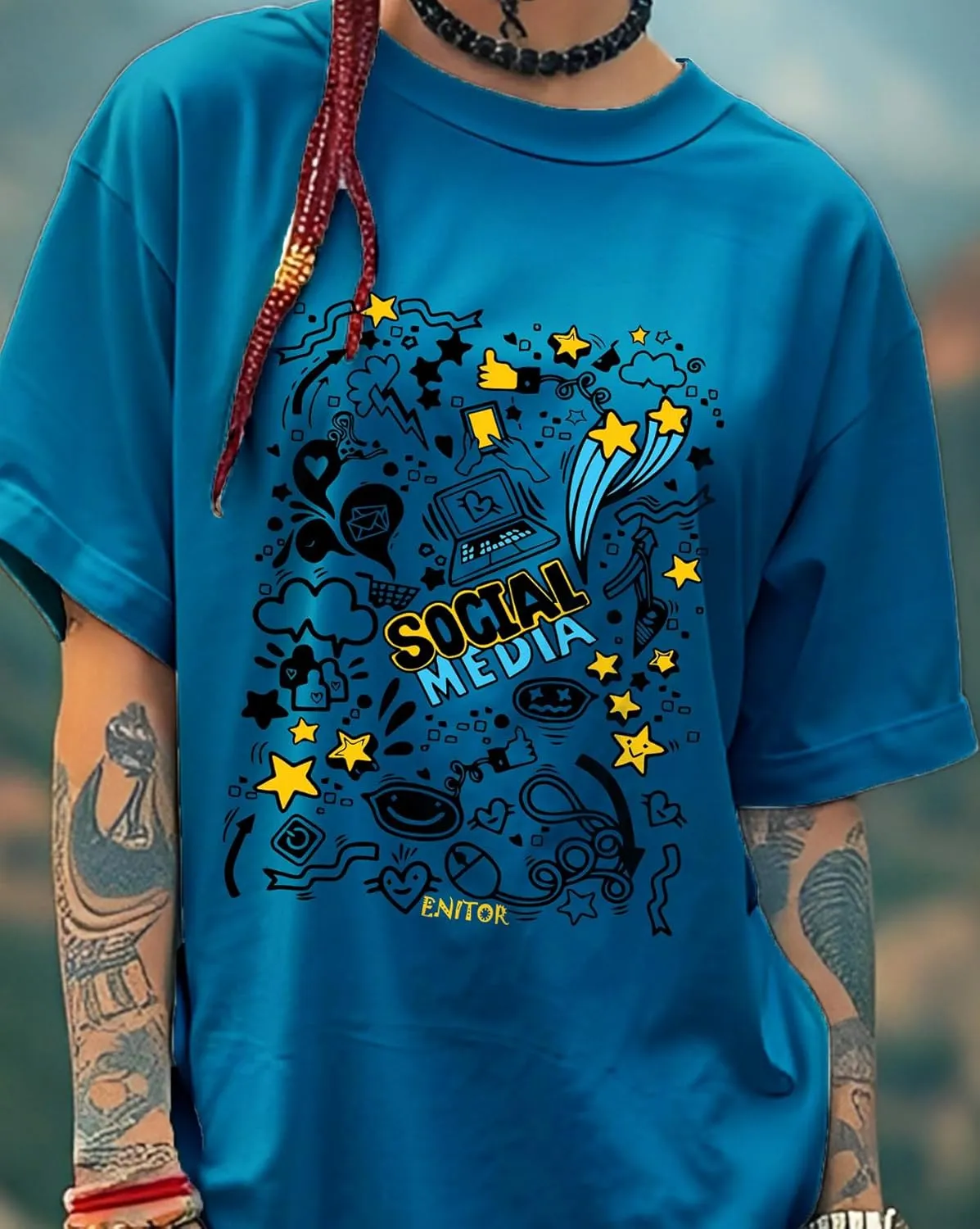 AUSK Oversized T-Shirt Image 3