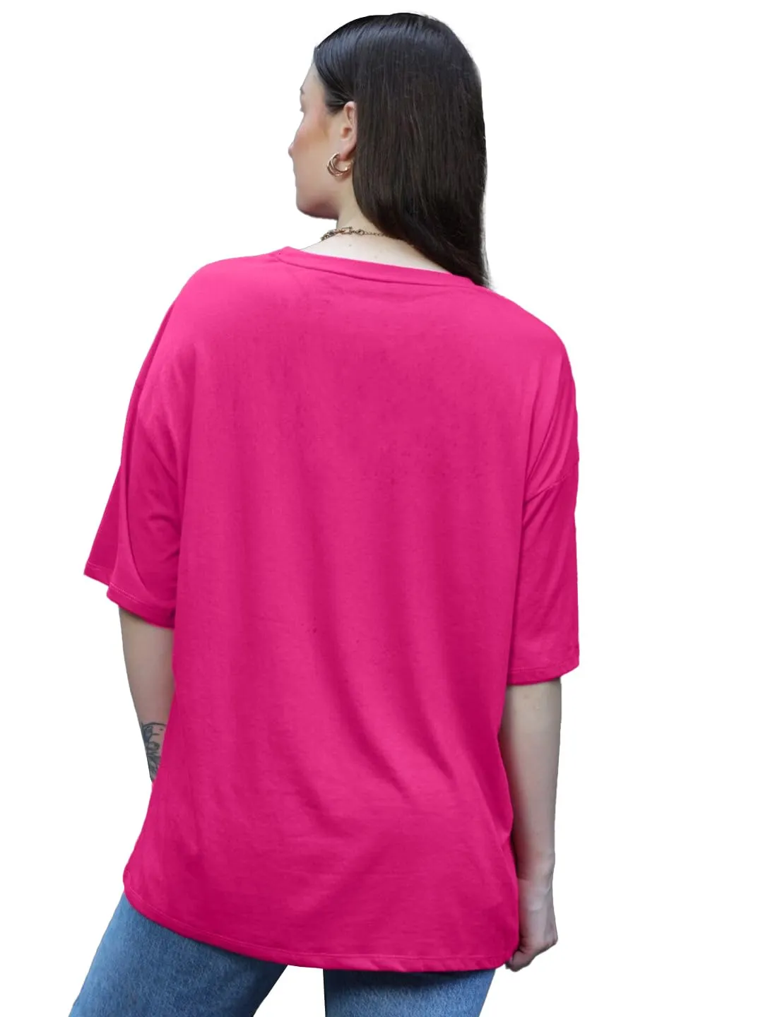 LEOTUDE Women T-Shirt Side View