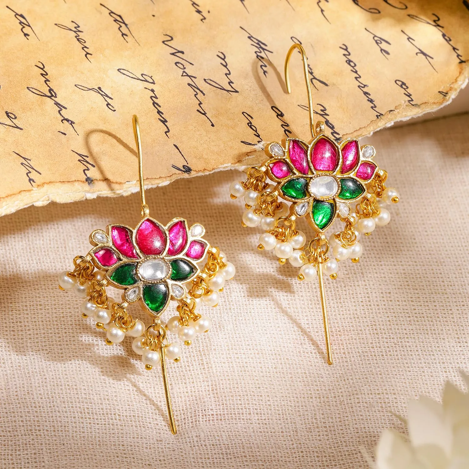 Rubans 22K Gold Designer Ear Cuff Image 2