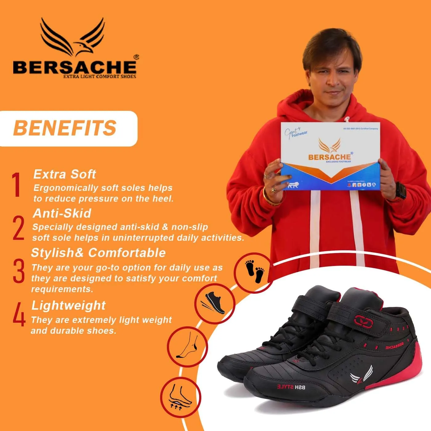 Bersache Sports Shoes Side View