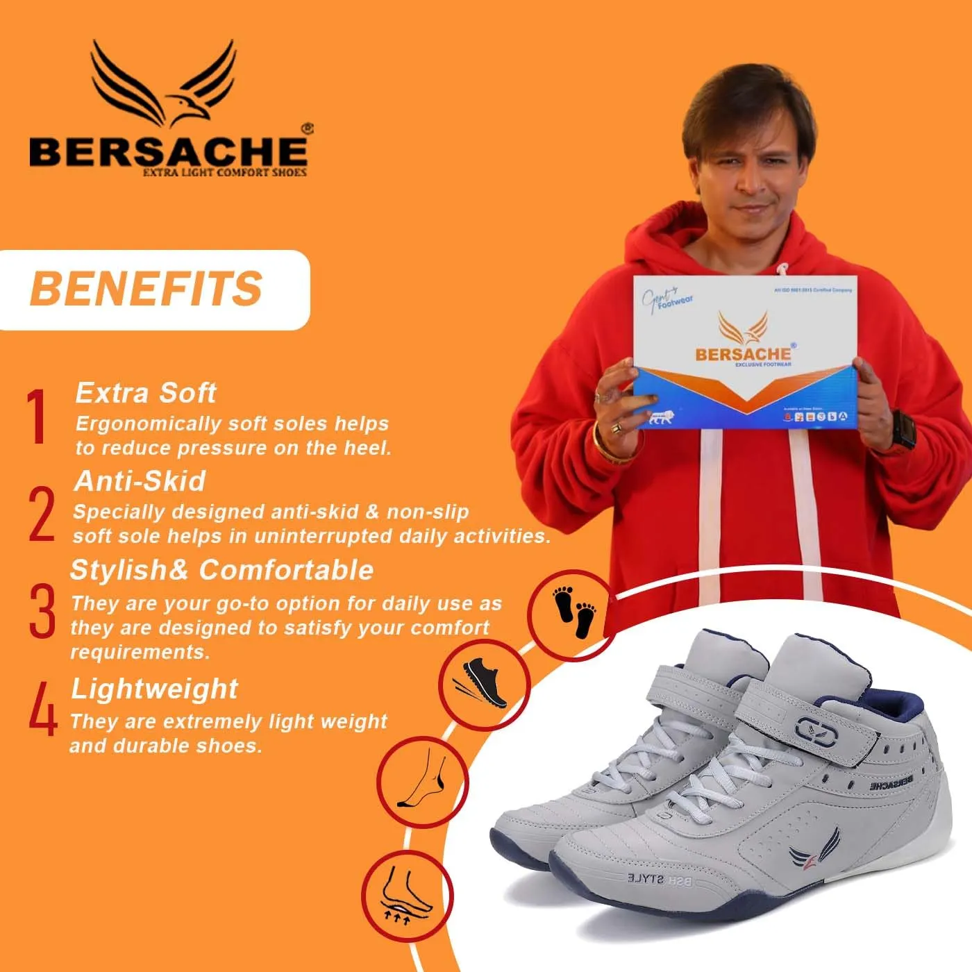 Bersache Sports Shoes Side View