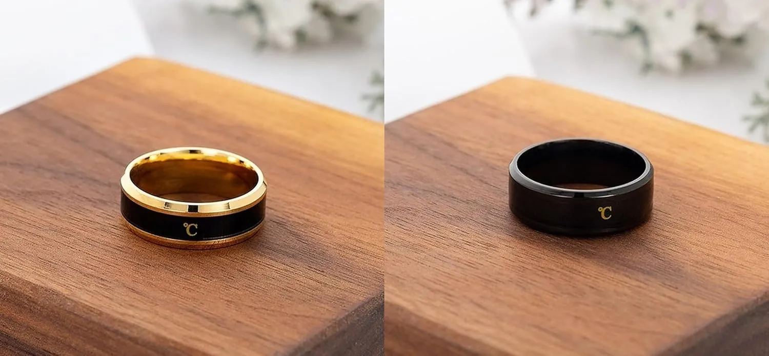 Smart Temperature Monitoring Ring Closeup