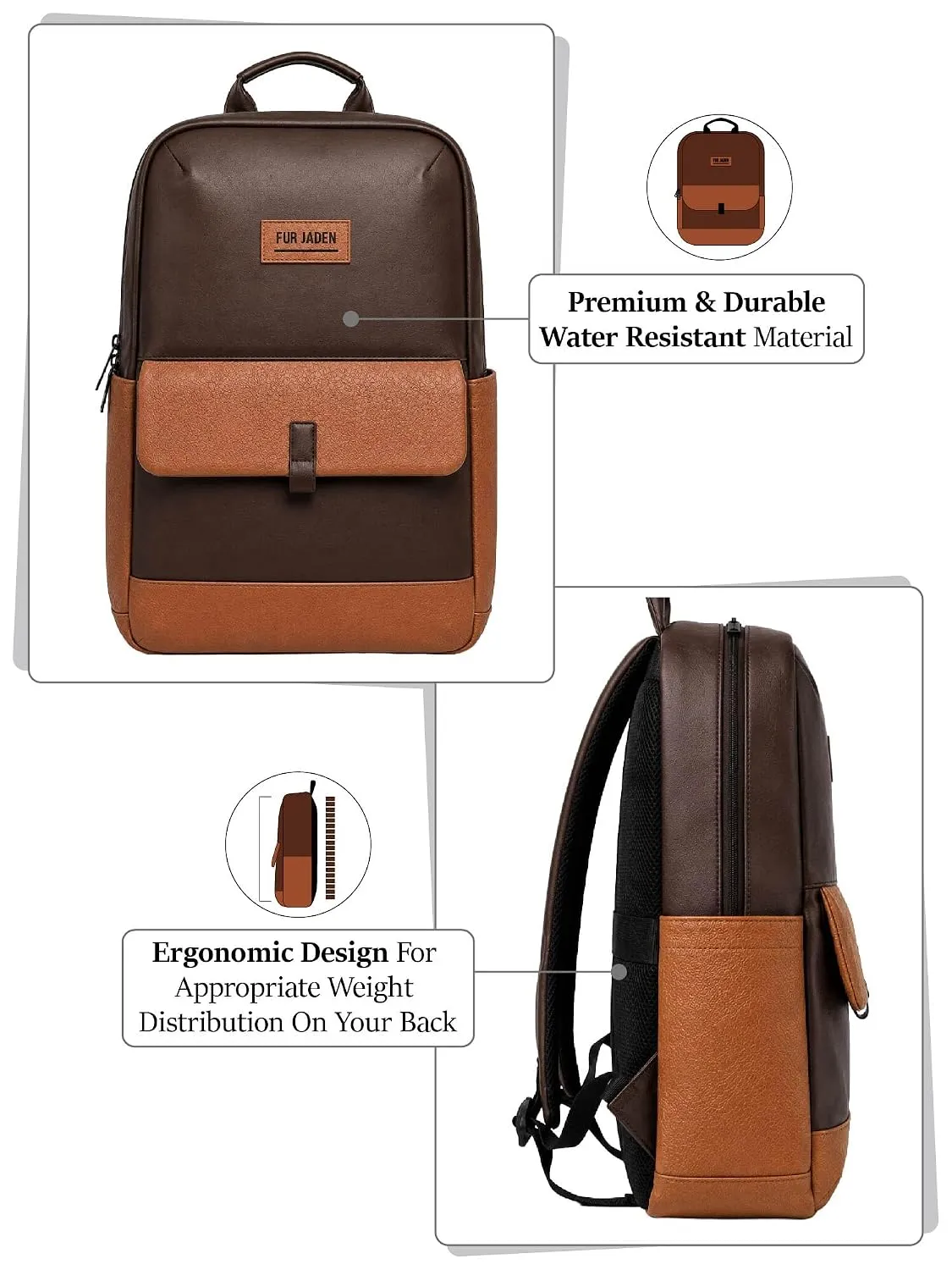 Inside of FUR JADEN Backpack