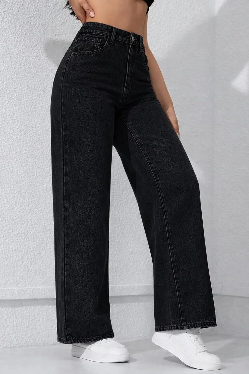 High Rise Black Jeans