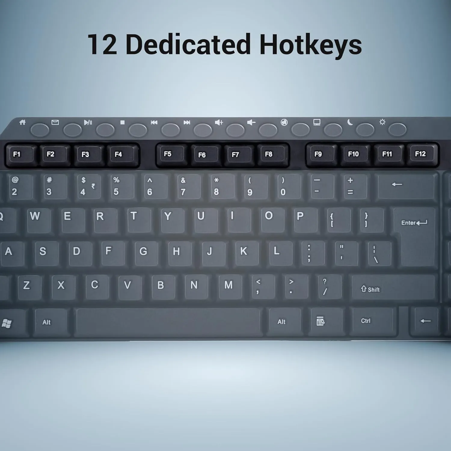 Zebronics ZEB-KM2100 Keyboard keycap view