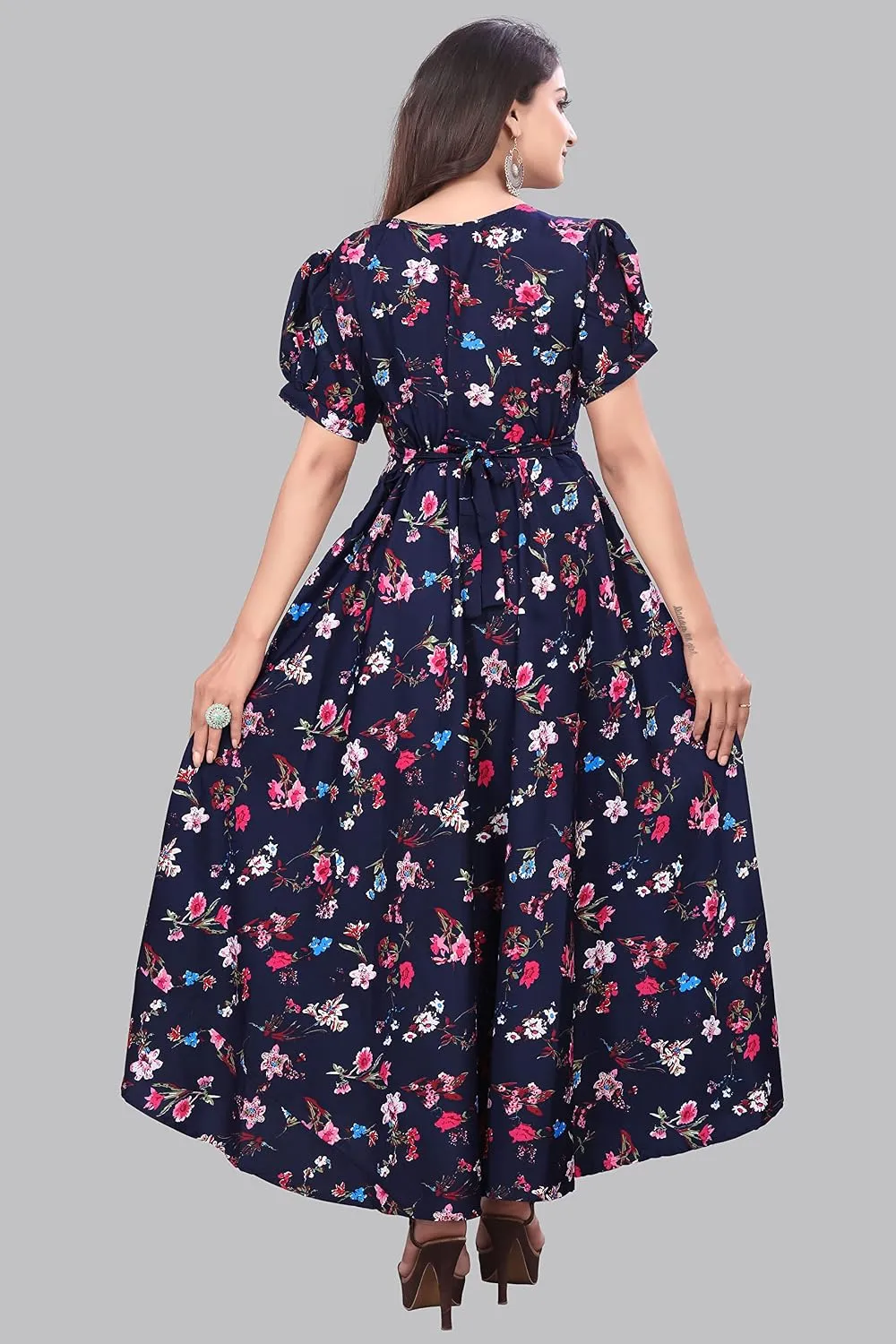 Flared Aline Dress Detailing