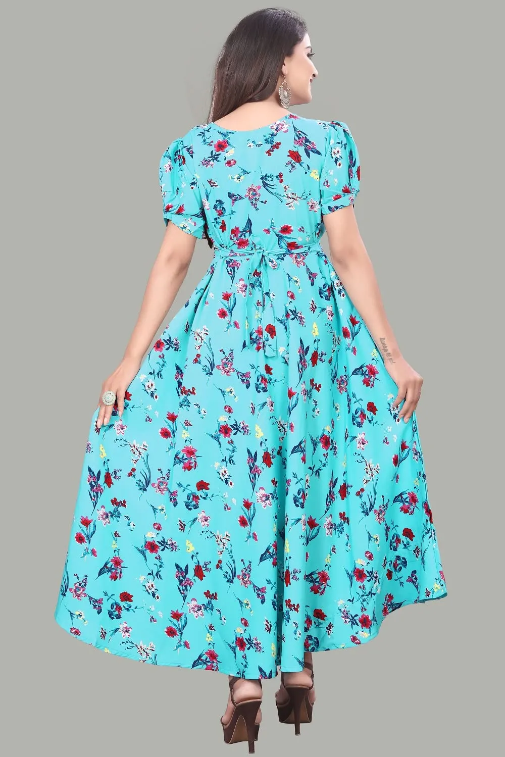 Flared Aline Maxi Dress Image 2