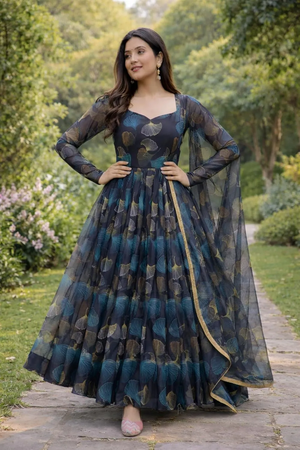 Anveri Textiles Gown Full View