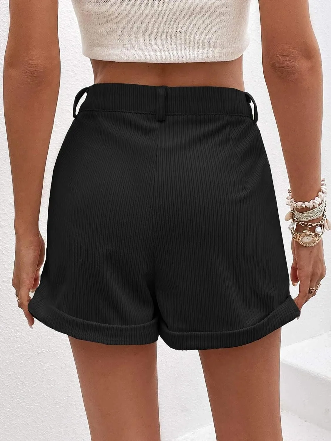 Details of Leriya Fashion Women's High Waist Tailored Shorts