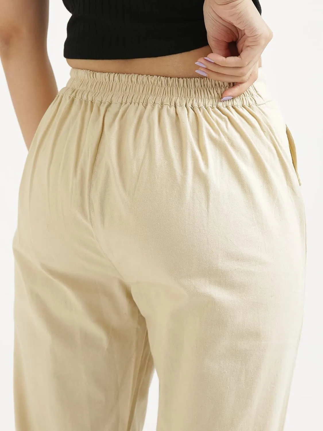 SAADAA Women Cotton Pant Image 2