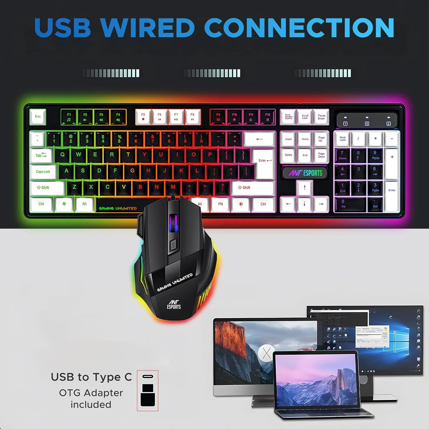 Ant Esports KM1410 RGB Lighting