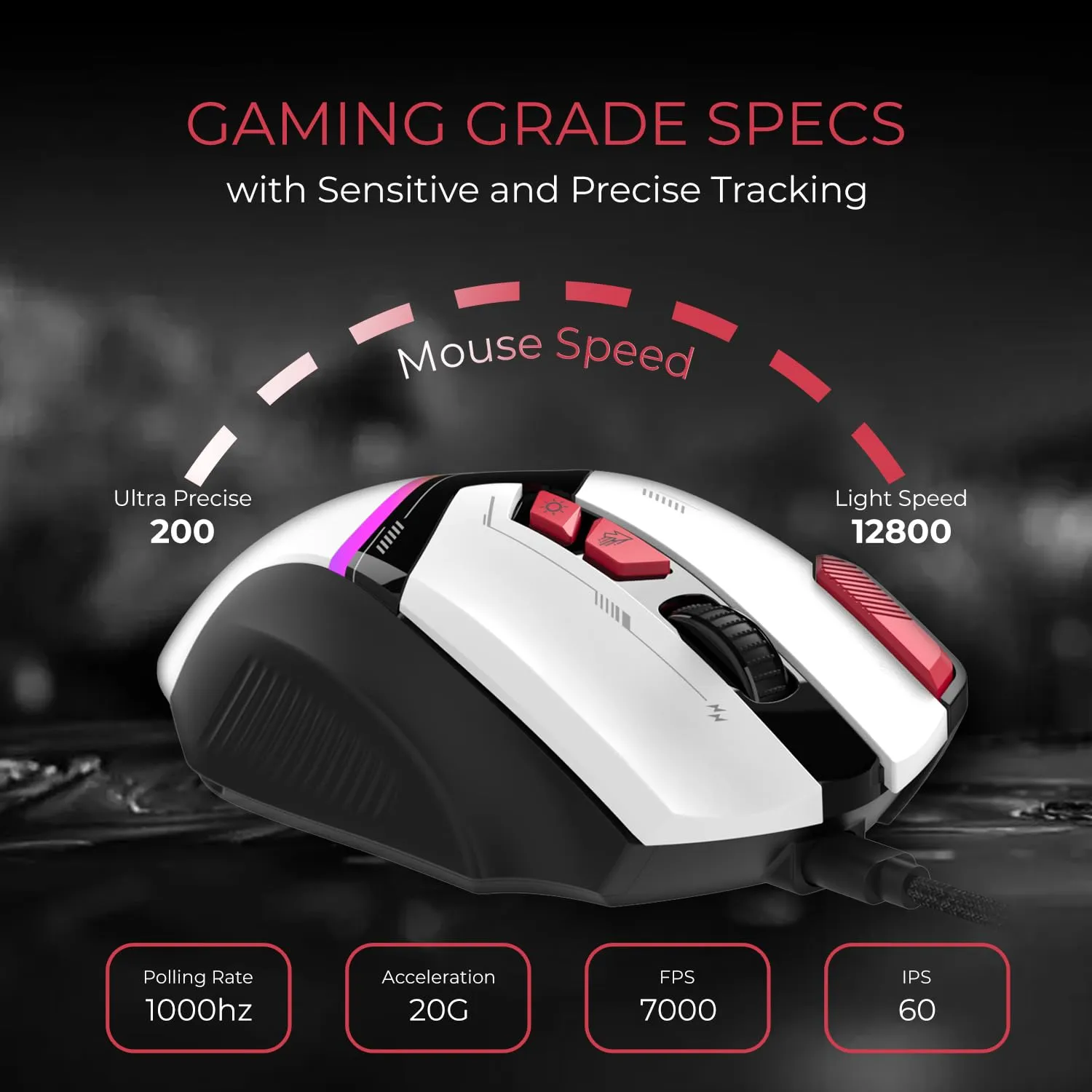 EvoFox Blaze Gaming Mouse Side View