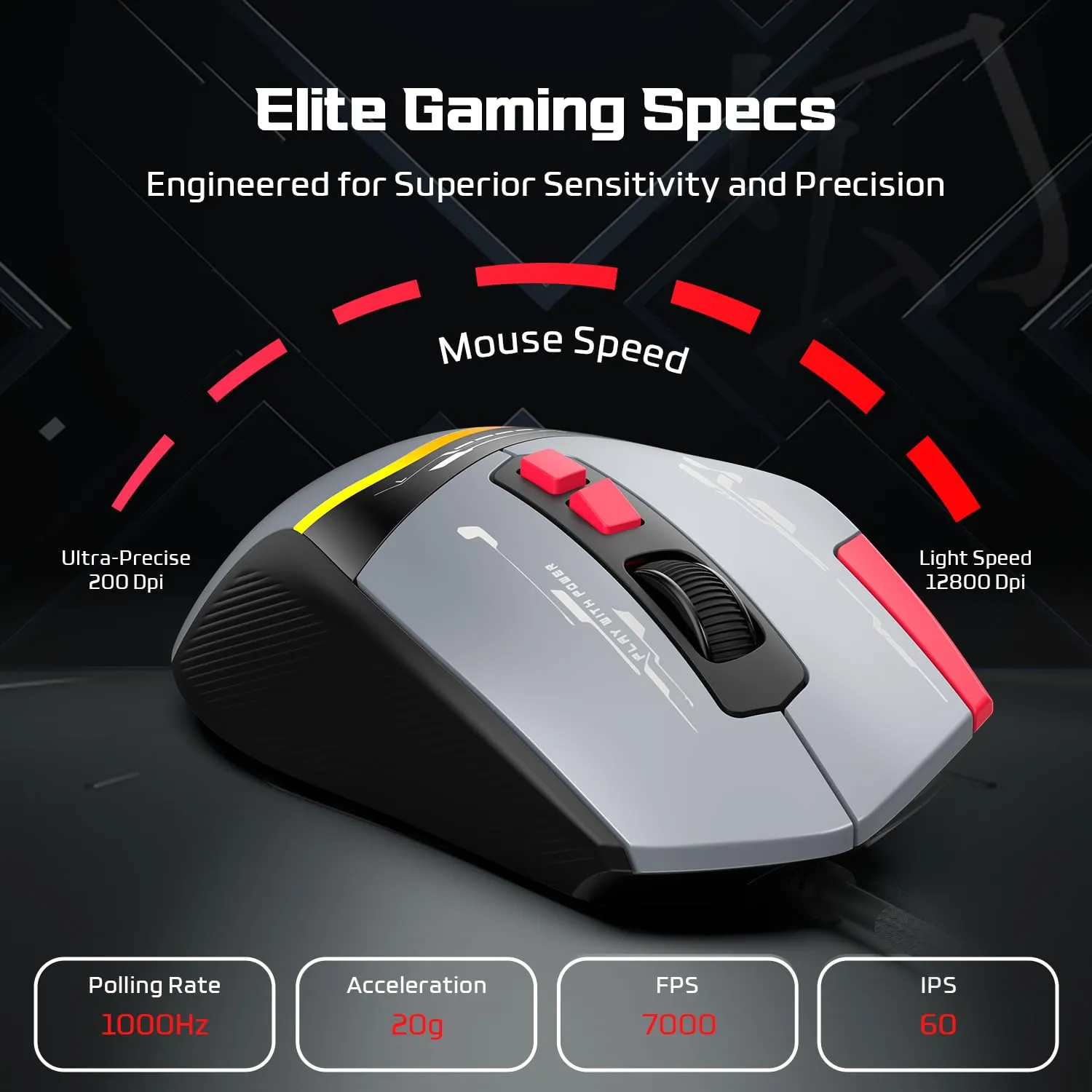 EvoFox Blaze 2 Gaming Mouse Side View