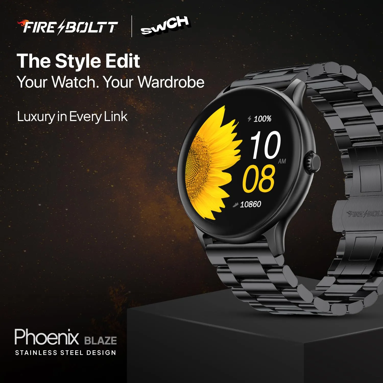 Fire-Boltt Phoenix Ultra Smartwatch Side View