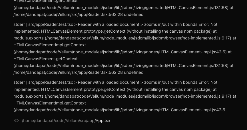 Stack trace and detached tool