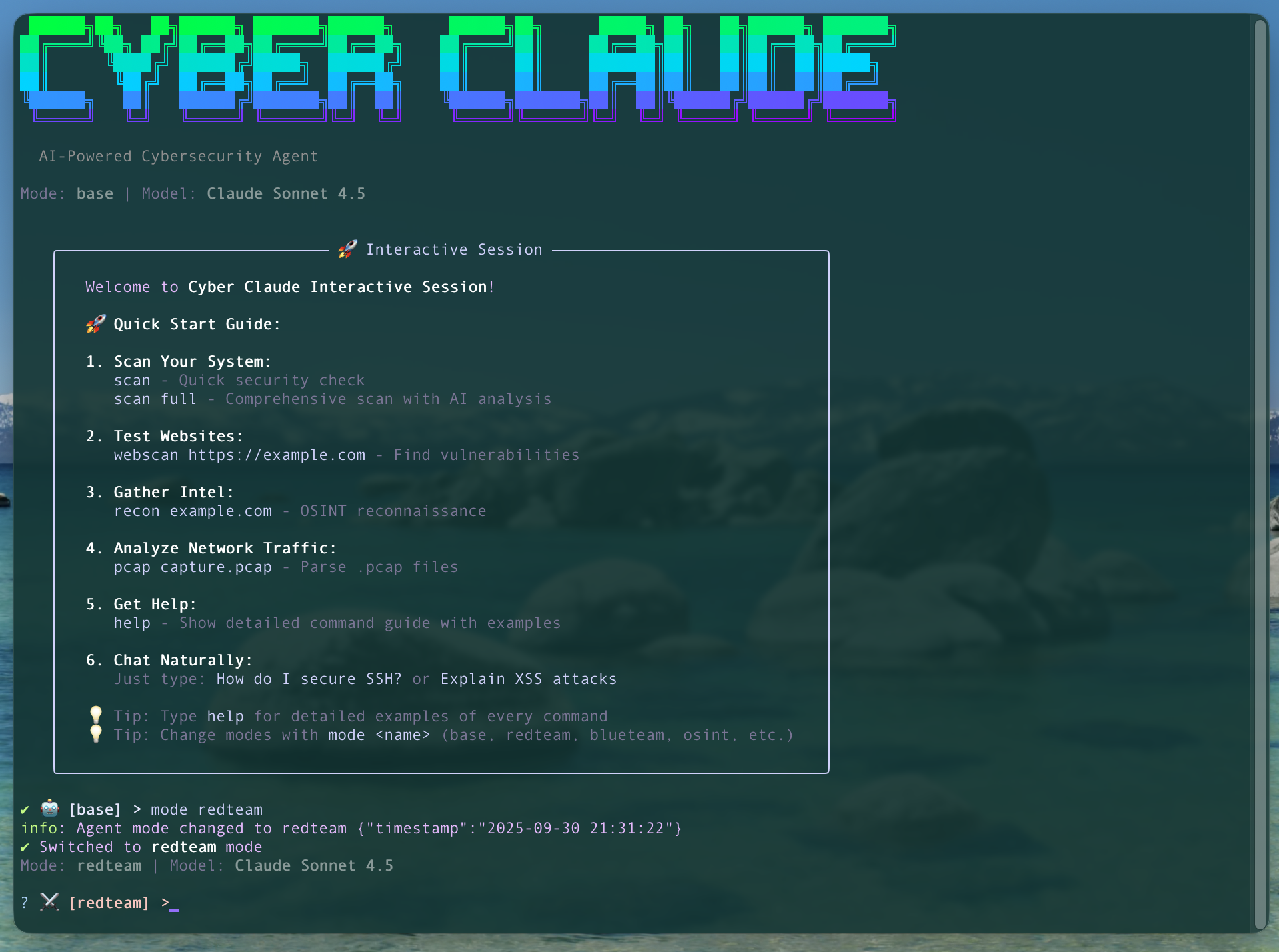 Cyber Claude Interactive Session