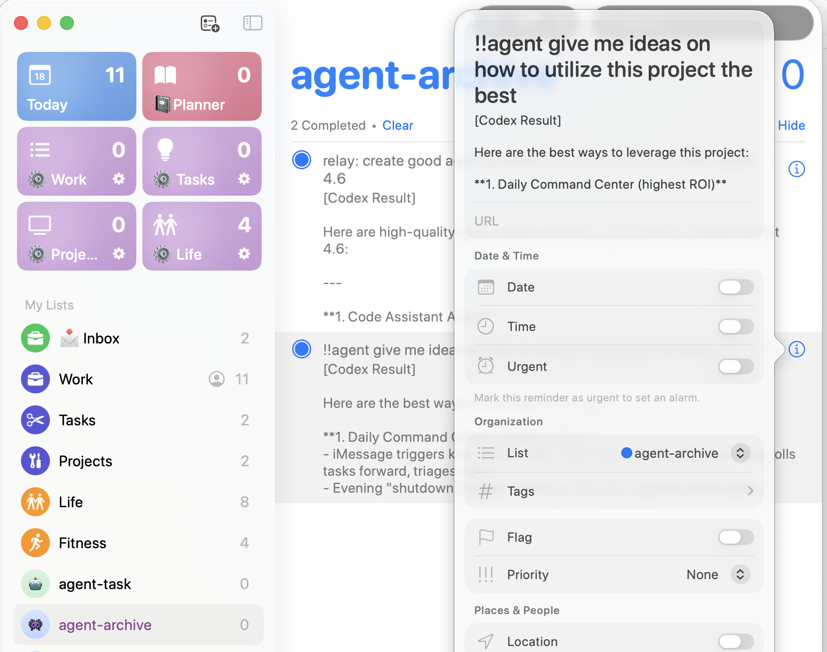 Apple Flow task management