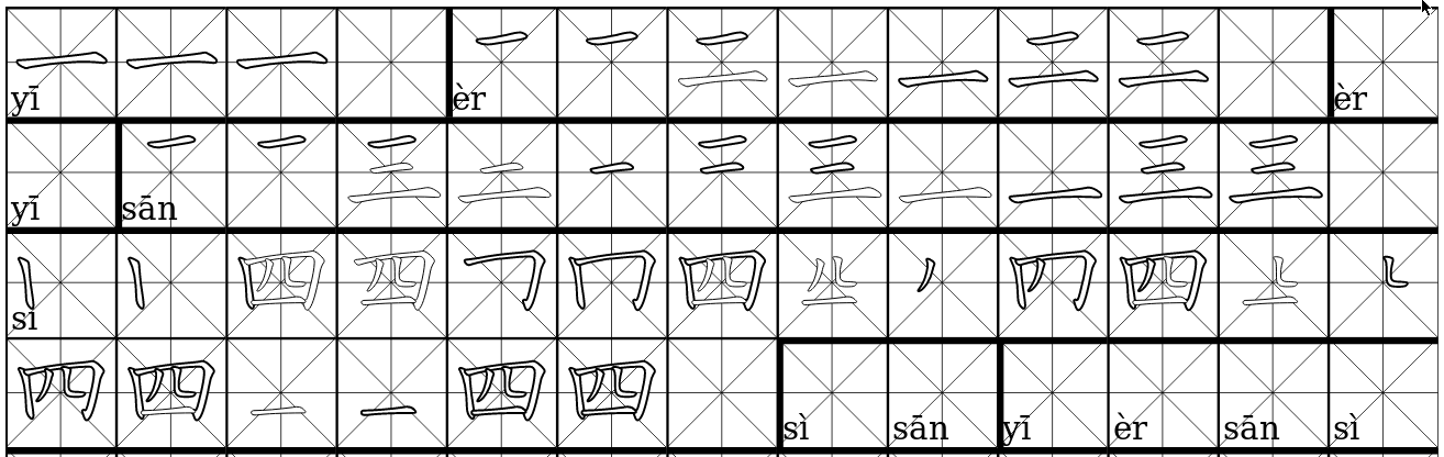 Strokes - example output